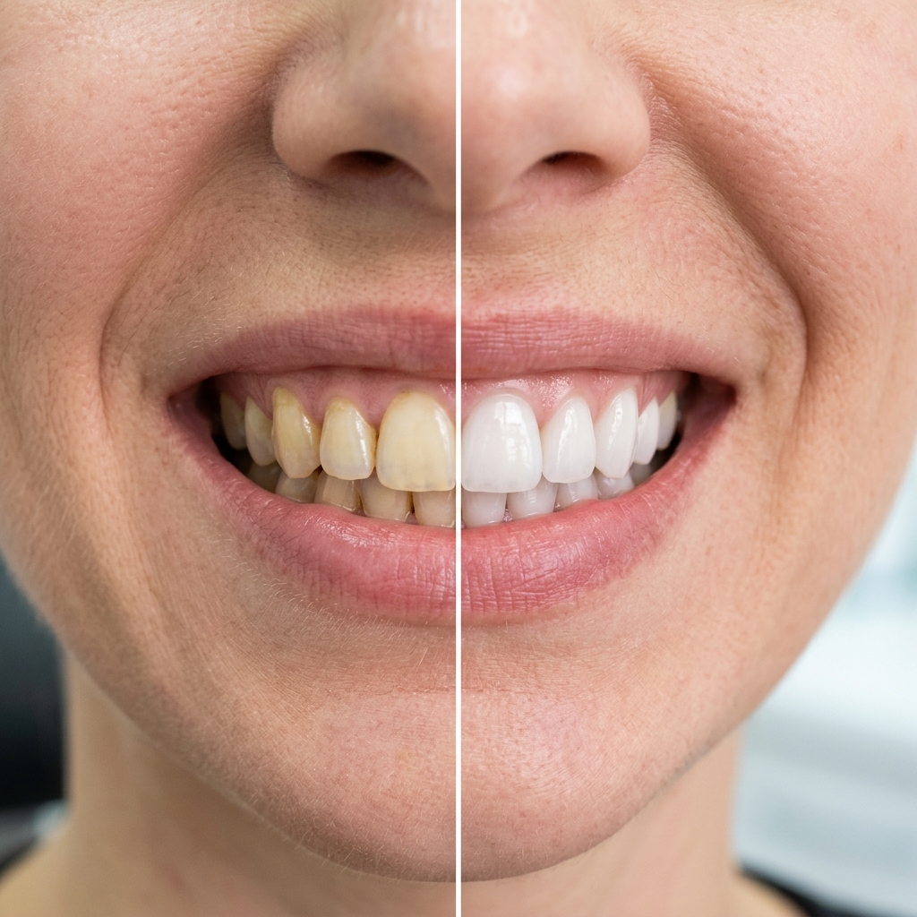 Antes e Depois - Facetas de Resina